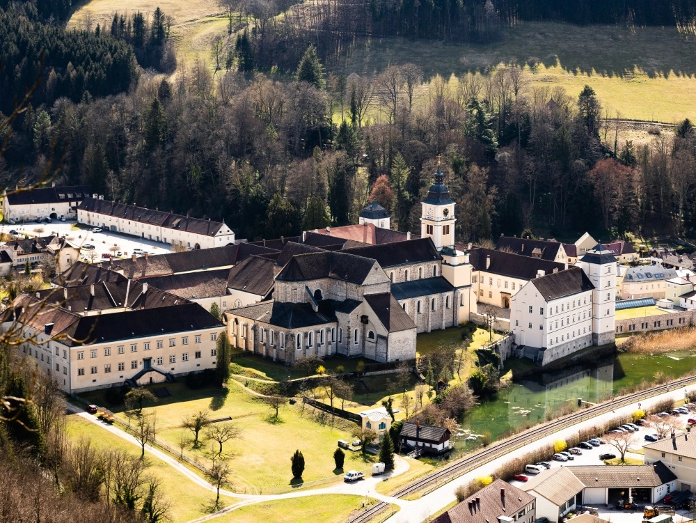 Stift Lilienfeld von oben